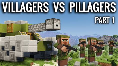 Villagers Vs Pillagers Modern Warfare In Minecraft Part 1 Youtube