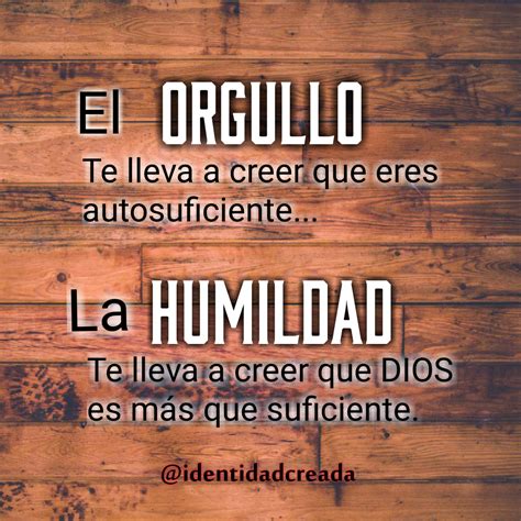 De la mano de Dios El Orgullo Raiz Satánica Enemigo de la Humildad Devocional Nov