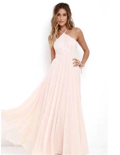 Lulus Everlasting Enchantment Light Peach Maxi Dress Beautiful Prom