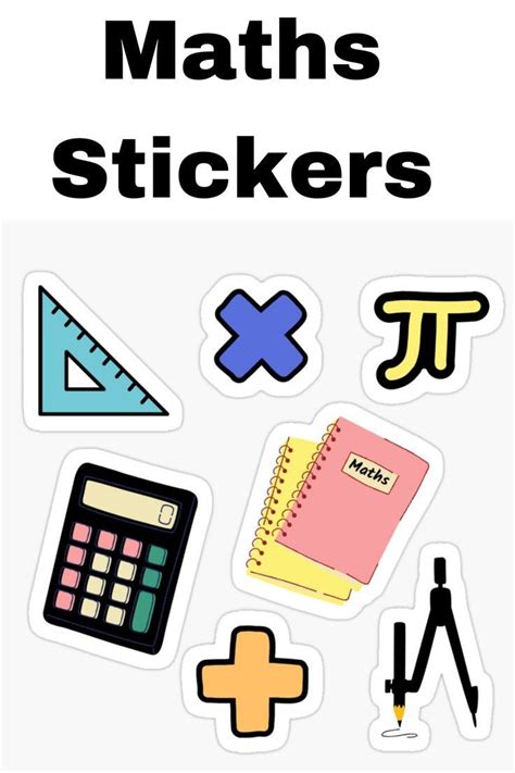 Maths Packs Sticker For Sale By Thestickersify Math Design Math
