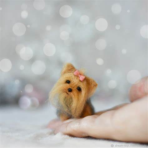 Мини йоркширский терьер Вязаная собачка в интернет-магазине Ярмарка Картинка - Мини йоркширский терьер Вязаная собачка в интернет-магазине Ярмарка