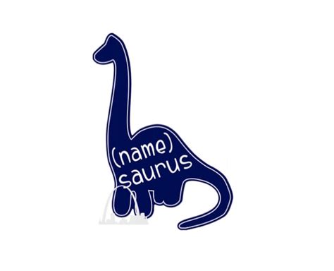 Personalized Name/dinosaur SVG Digital Download Svg File via - Etsy