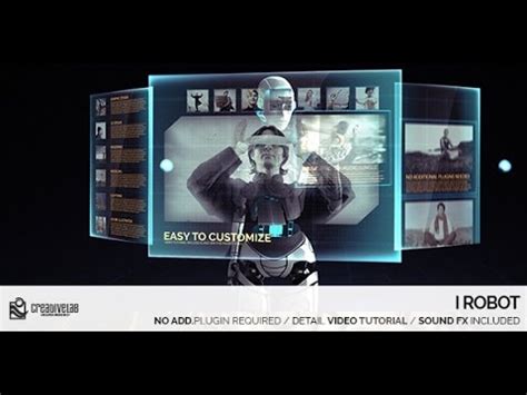 Download free slideshow templates, logo reveals, intros, customizable typography motion graphics, christmas templates and more! I Robot | After Effects template - YouTube
