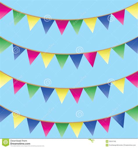Bunting Flags Stock Vector Illustration Of Party Flag