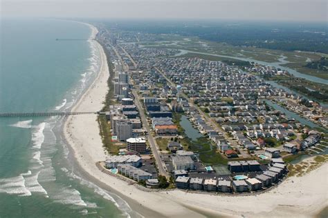 Aerial View Of The Cherry Grove Beach Section Of North Myrtle Beach SC