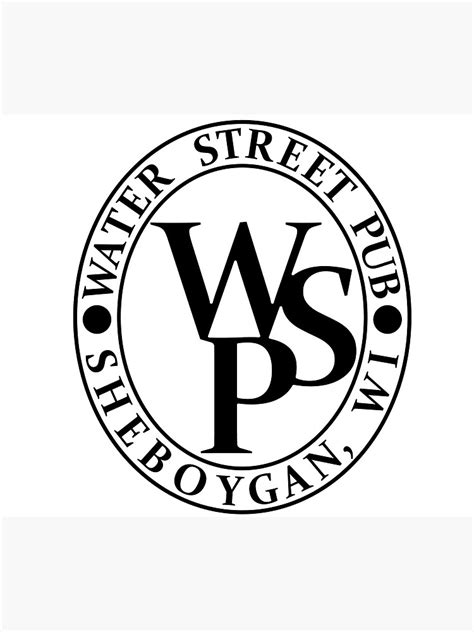 Classic Water Street Pub Logo Poster For Sale By Papajovan Redbubble