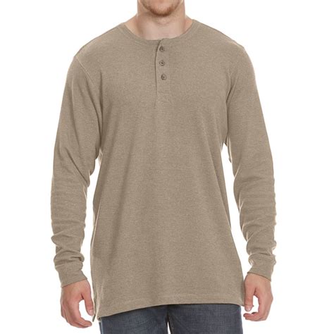 Rugged Trails Mens Thermal Henley Long Sleeve Shirt Bobs Stores