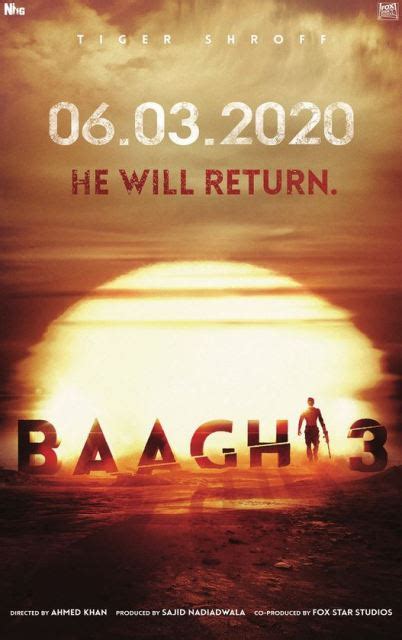 Ronnie, a young man, shares a deep bond with vikram, his elder brother and a policeman. Tiger Shroff's Baaghi 3 Poster & The Film Release Date ...