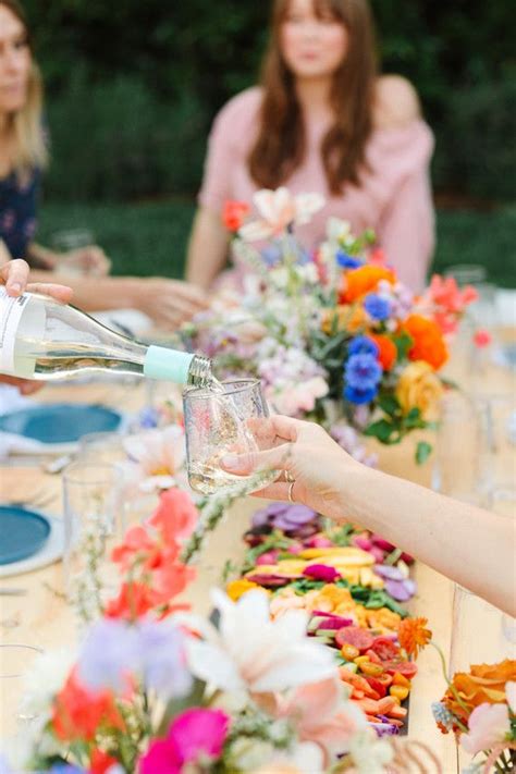 Bright Wildflower Bridal Shower With Crate And Barrel 100 Layer Cake