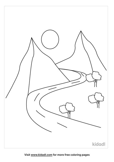 Free Coloring Pages Road