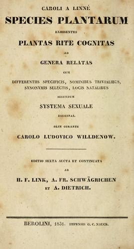 Species Plantarum By Carl Linnaeus Open Library