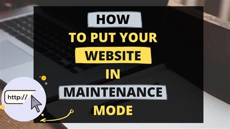 How To Put Your Wordpress Site In Maintenance Mode 2019 For Free Youtube