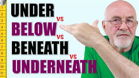 Under Below Beneath And Underneath Difference Study Advanced