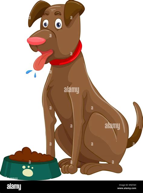 Brown Fluffy Dog Stock Vector Images Alamy