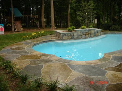 Resurface Your Outdated Pool Deck Concreteideas Backyard Pool Landscaping Pool Landscaping