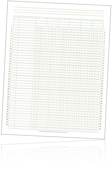 Printable general ledger template pdf. ledger sheet | Paper template free, Online accounting ...