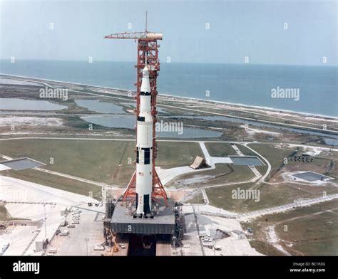 Apollo 15 On The Launch Pad At Kennedy Space Center Florida Usa 1971