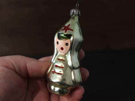 Christmas Ornaments Glass Soldier Hand Blown Glass Christmas Etsy
