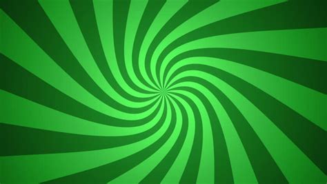 Hypnotic Spiral Swirl Green And White Background In 3d Stock Footage