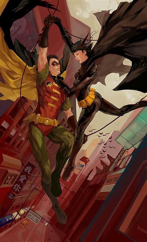 Tim Drake And Cassandra Cain Batgirl Batgirl Robin Batman