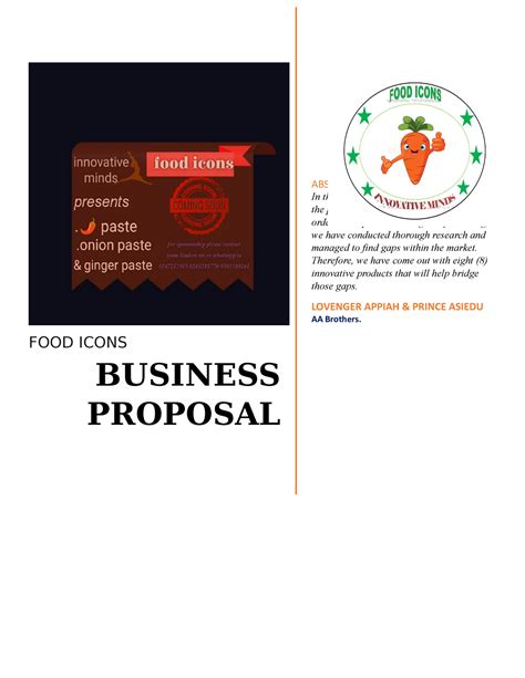 Business Proposal Abstract In This Modern Era Of Revolution Many Are