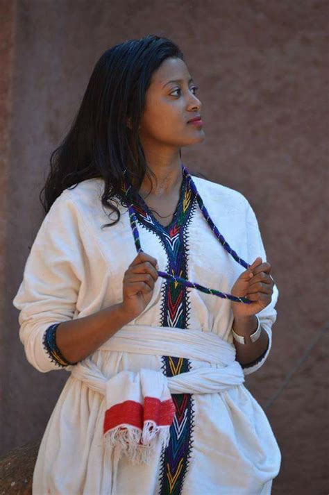Amhara Peoples Traditional Clothing Ethiopian Beauty Ethiopian