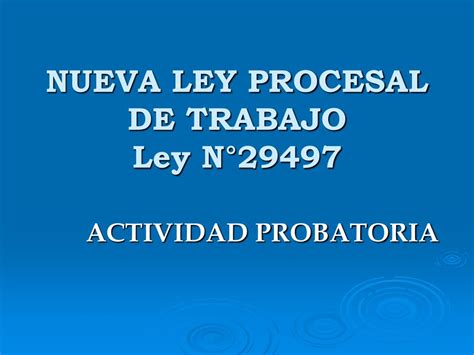 Ppt La Oralidad En El Proceso Laboral Ley 29497 Powerpoint