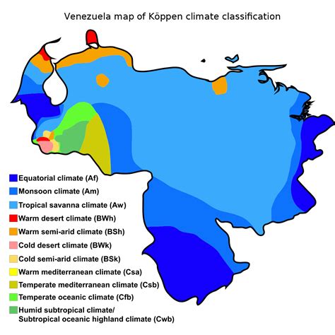 Filevenezuela Map Of Köppen Climate Classificationsvg Tropical