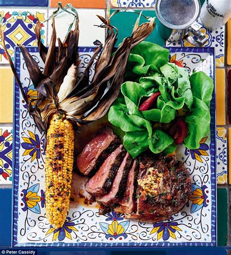 Maybe you would like to learn more about one of these? Rib-eye steak with chipotle butter, corn & salad | Daily ...