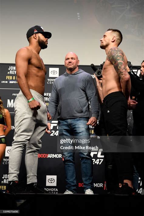 Trevin Giles And James Krause Face Off During The Ufc 247 Ceremonial