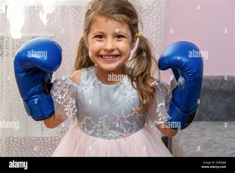 Little Girl Boxing Gloves Hi Res Stock Photography And Images Alamy