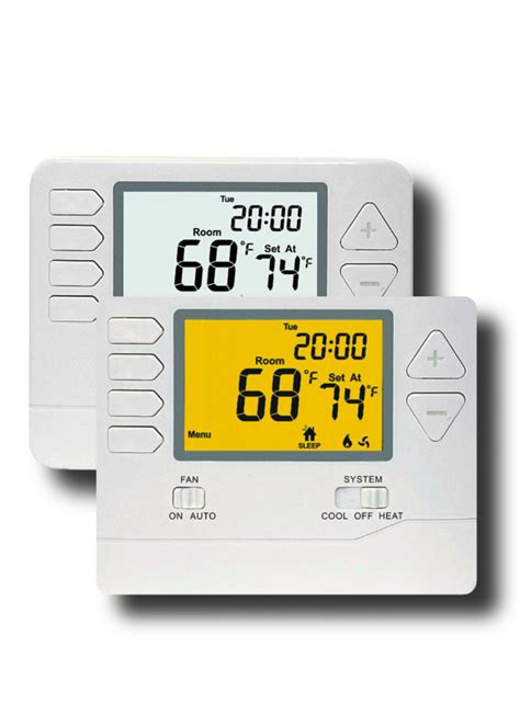 The thermostat uses 1 wire to control each of your hvac system's primary functions, such as this type of wiring requires a line voltage thermostat and is not compatible with low voltage thermostats. Ac Hvac Wiring - Wiring Diagram Networks