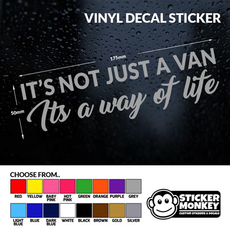 Its Not Just A Van Its A Way Of Life Campermotorhome Vinyl Sticker