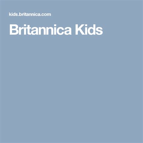 Britannica Kids Britannica Kids School Work