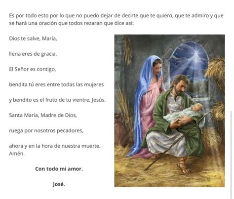 Poesías Oraciones Cuentos Carta De San JosÉ A La Virgen MarÍa