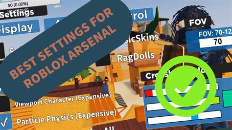 Roblox Arsenal Best Settings For Skill No Lag And Winning Youtube