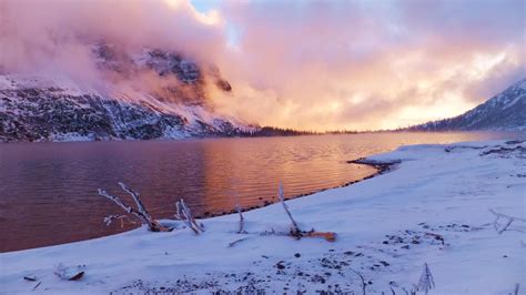 1600x900 Sunset Frozen Lake Evening 1600x900 Resolution Hd 4k