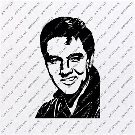 Elvis Presley Svg File - Presley Svg Design - Clipart - Music Svg File