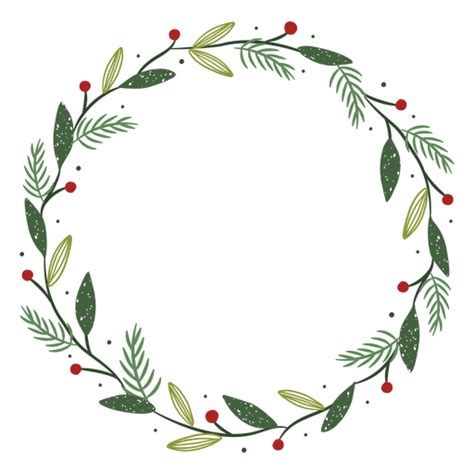 Christmas Wreath Decoration Illustration Transparent Png And Svg Vector
