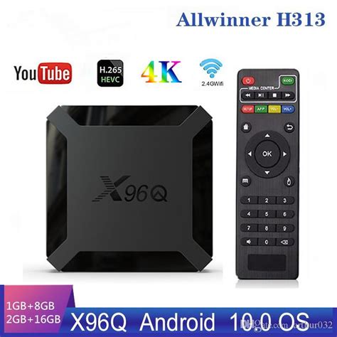 X96q Smart Android 100 Tv Box With Allwinner H313 Quad Core 2gb Ram