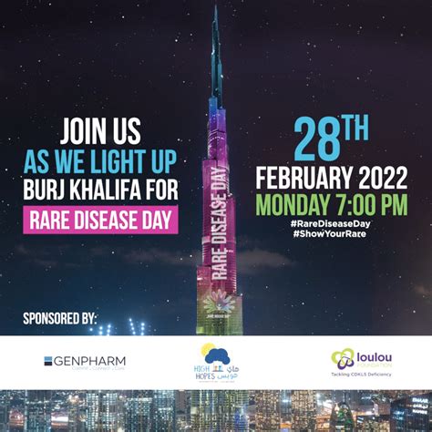 Lighting Up Burj Khalifa High Hopes Pediatric Therapy Center Dubai