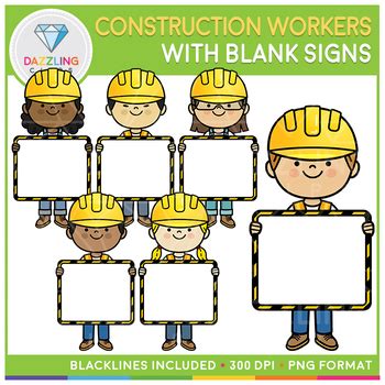 Blank Construction Sign Clip Art