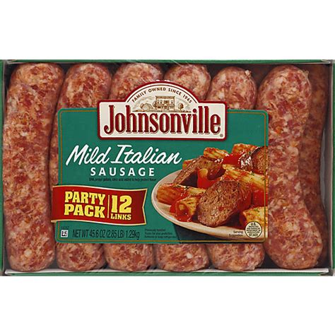 Johnsonville Sausage Mild Italian Party Pack Italian Riesbeck