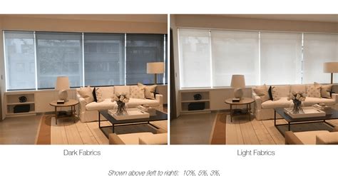 Solar Shades How To Choose Between Light And Dark Fabrics Hartley