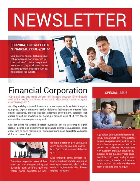 Corporate Newsletter Template By Voryu Issuu