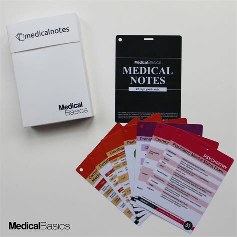 Medical Notes 67 Medical Reference Cards For Internal Medicine Surgery