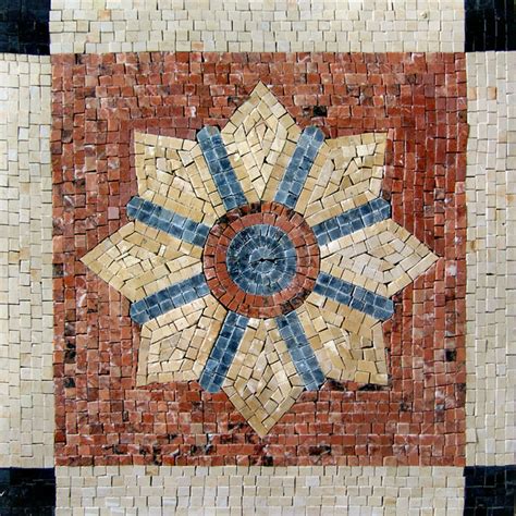 Decorative Stone Tile Mosaic Dara Mediterranean Mosaic Tile By