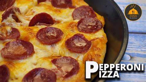 Beef Pepperoni Pizza Homemade Pepperoni Pizza Recipe Youtube