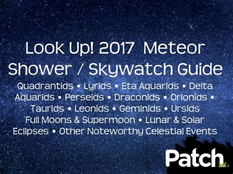 2017 Guide To Meteor Showers Total Solar Eclipse Other Celestial