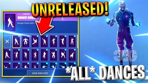 New Galaxy Skin Showcase With All Fortnite Dancesemotes Leaked
